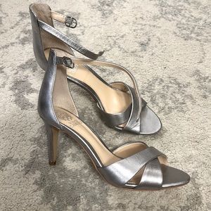 Vince Camuto silver/chrome sandals